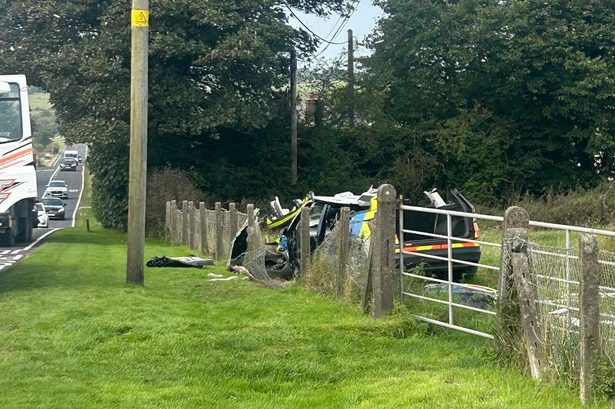 Co Antrim crash: 3 in hospital including 2 officers after police car collision