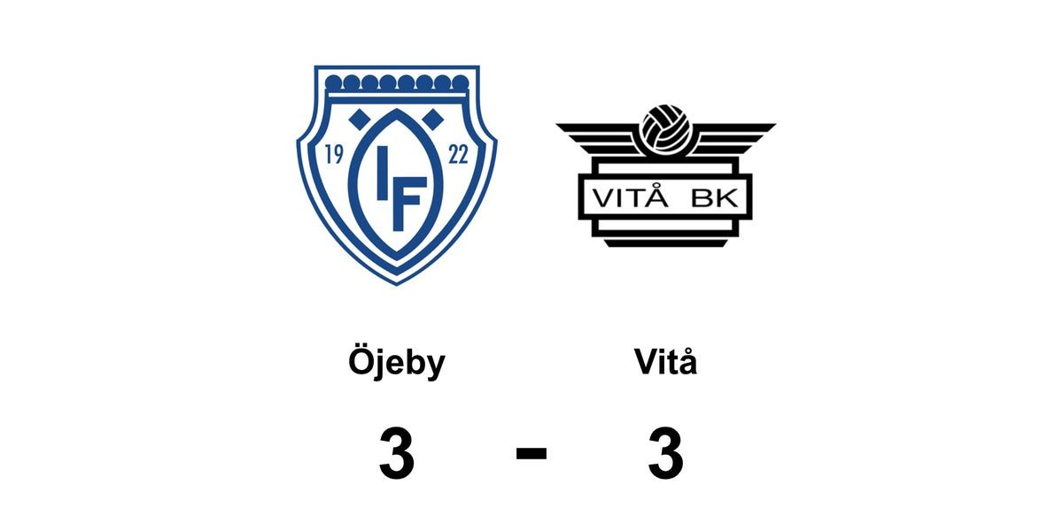 Oavgjort möte mellan Öjeby och Vitå