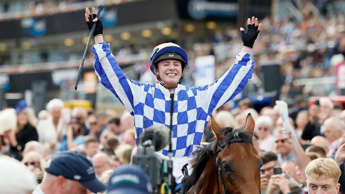 Osborne makes history as first female jockey to win a Classic with St Ledger victory