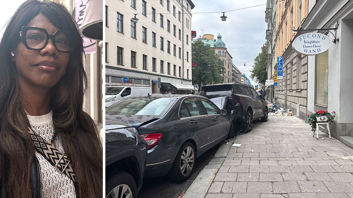 Såg kraschen på Östermalm: ”Väldigt läskigt”