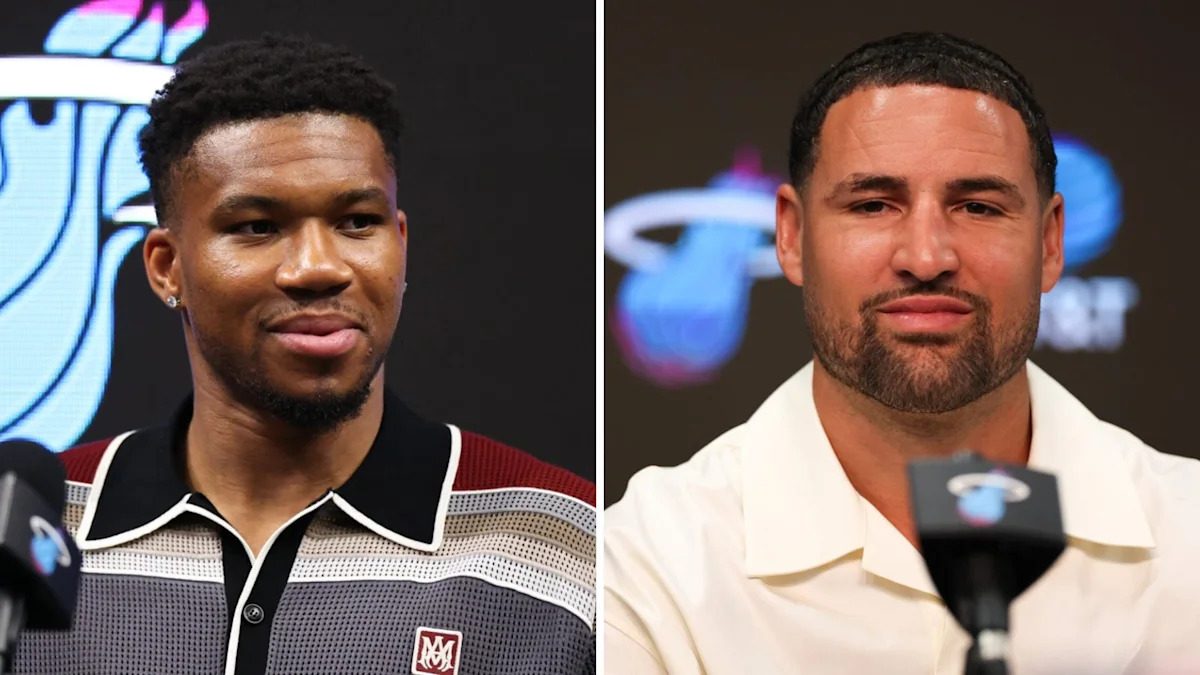 Giannis Antetokounmpo shares Miami Heat pictures with ‘Captain’ Klay Thompson on a boat