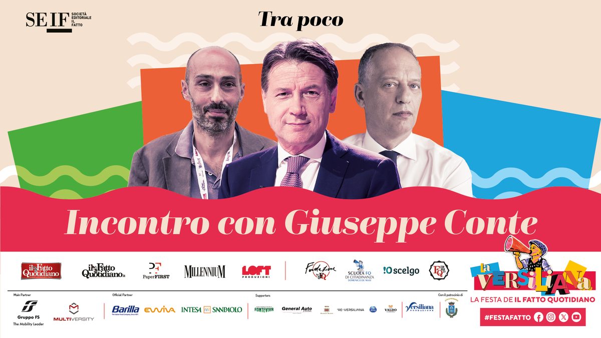 Giuseppe Conte alla Festa del Fatto. L’intervista con Luca De Carolis e Peter Gomez
