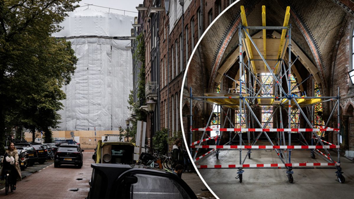 Vondelkerk tijdelijk weer open voor publiek: 'Een triest gezicht'