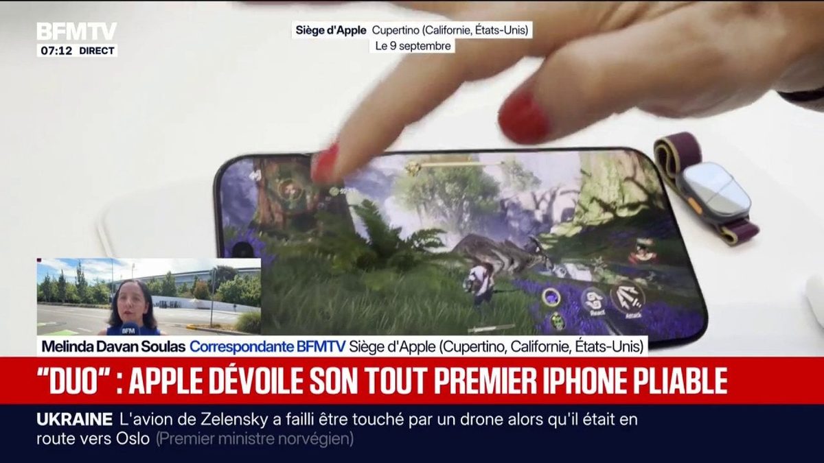 Apple dévoile son premier smartphone pliant, il arrivera en octobre et sera vendu à partir de 2.339 euros