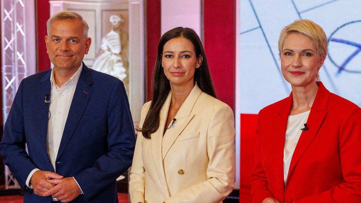 TV-Duell bei ntv: Schwesig greift AfD-Kandidaten an - Holm spricht wie CDUler