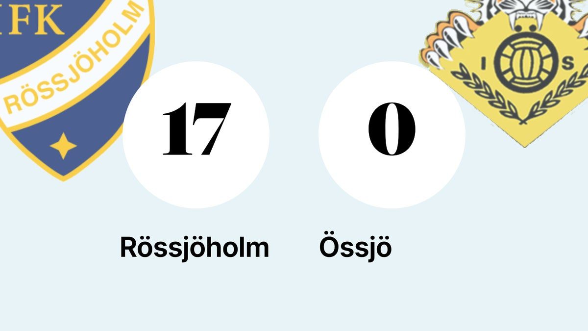 Storseger för Rössjöholm hemma mot Össjö