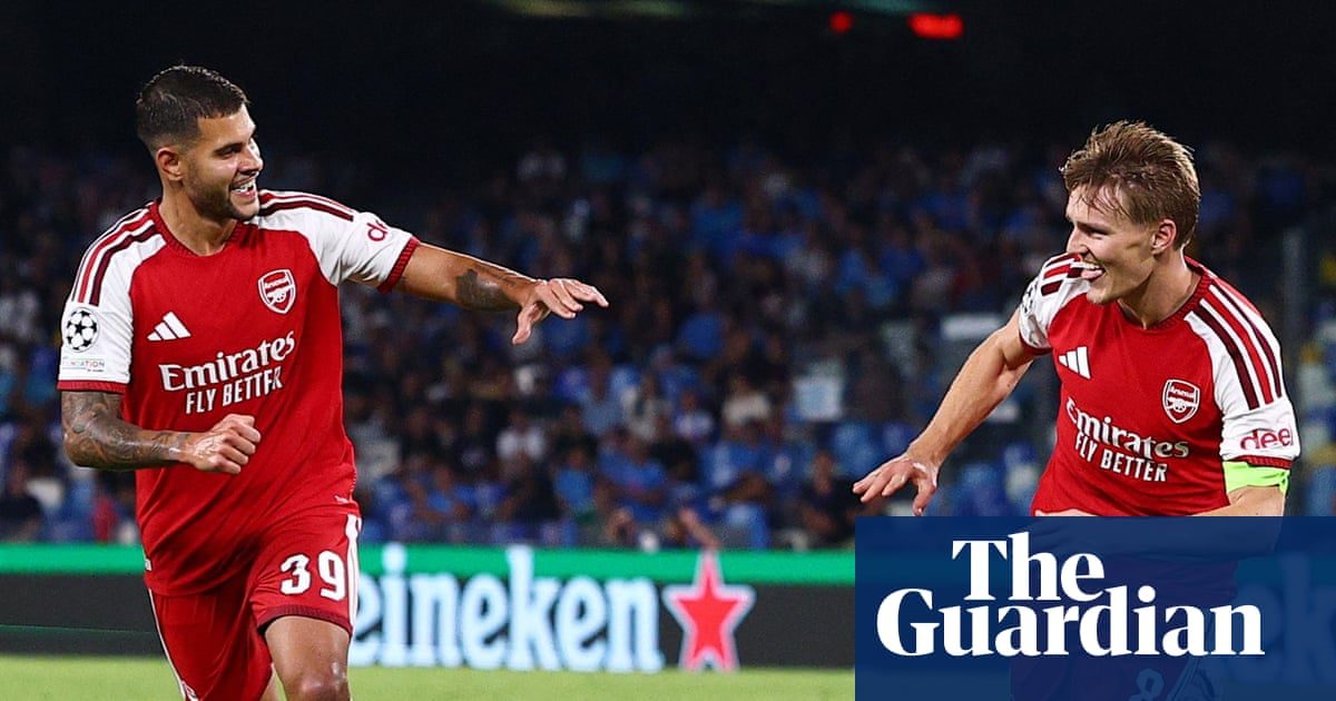 Ødegaard ‘edge’ delights Arteta as Arsenal secure narrow win at Napoli