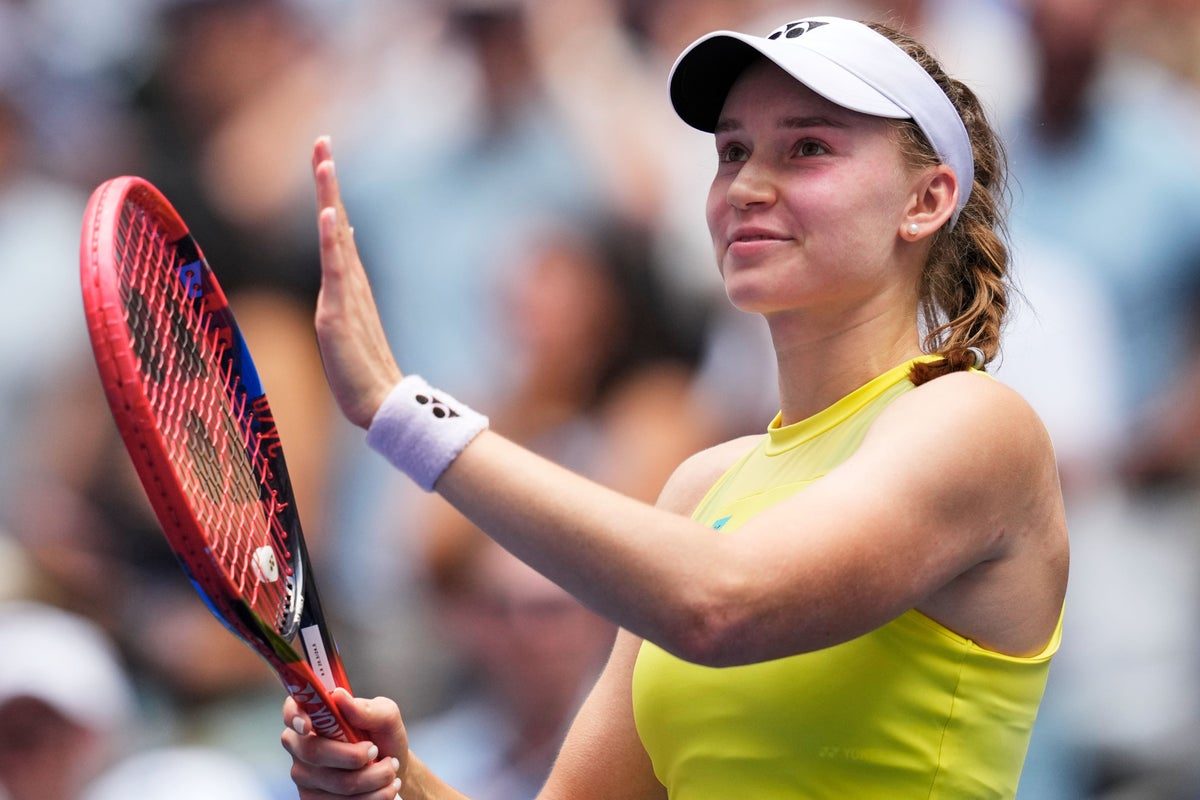 Rybakina wins to seal world No 1 spot as Gauff saves match points to beat Andreeva