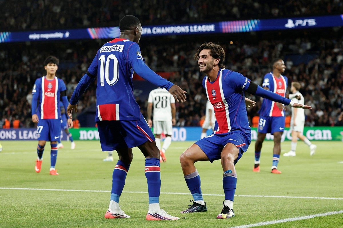 Ferran Torres fires hat-trick as PSG begin Champions League title defence with rout