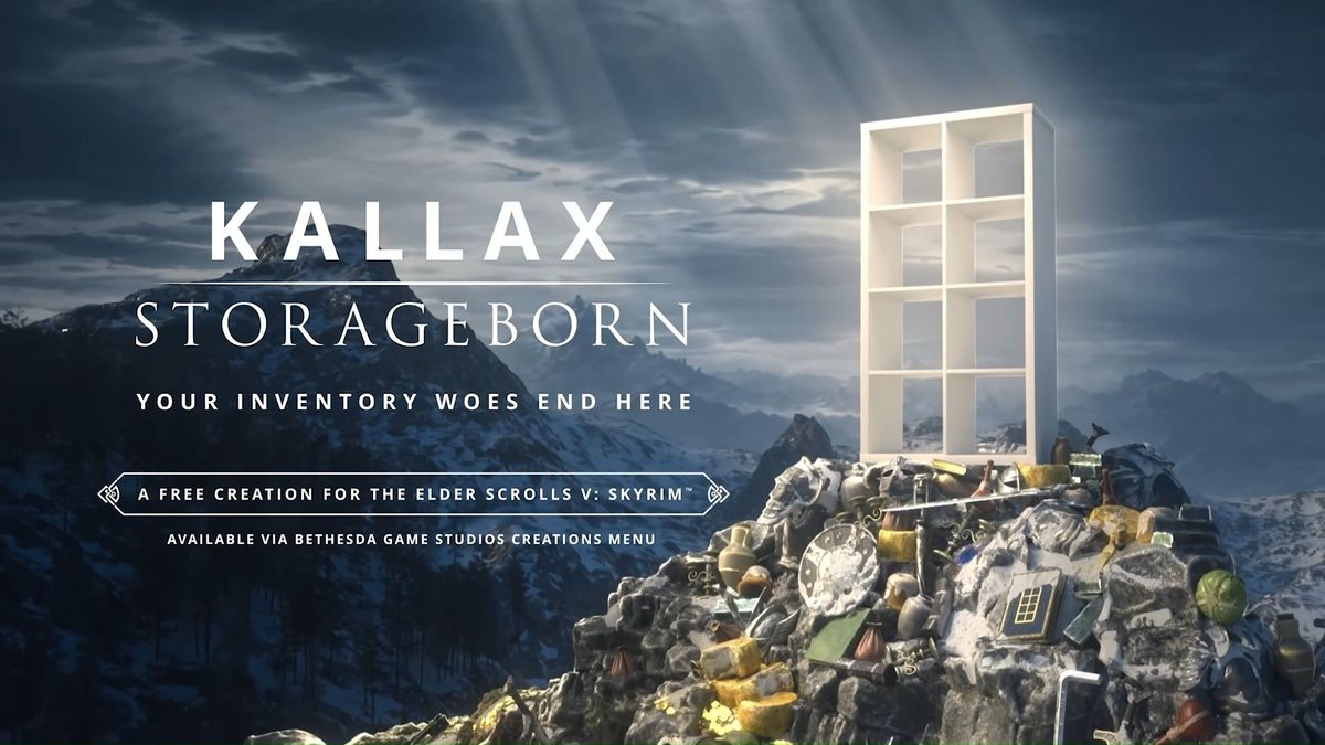 IKEA releases new Skyrim mod that adds gloriously mundane Kallax shelving unit as your newest companion — free collab p…