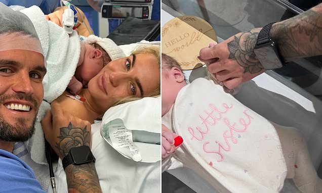 Geordie Shore's Gaz Beadle welcomes first child with his nursing graduate girlfriend Maia Ellen as she gives birth to a…
