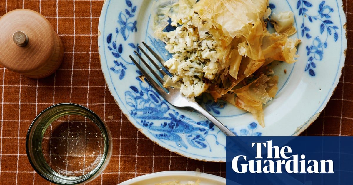 Cheese pie, seed crackers and prawn rolls: Ravinder Bhogal’s recipes for cooking with filo