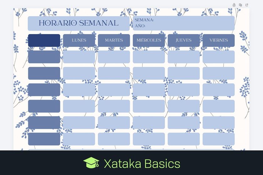 Plantillas de horario escolar para curso 2026/27: modelos para crear tus horarios de asignaturas en Canva, Word o Excel