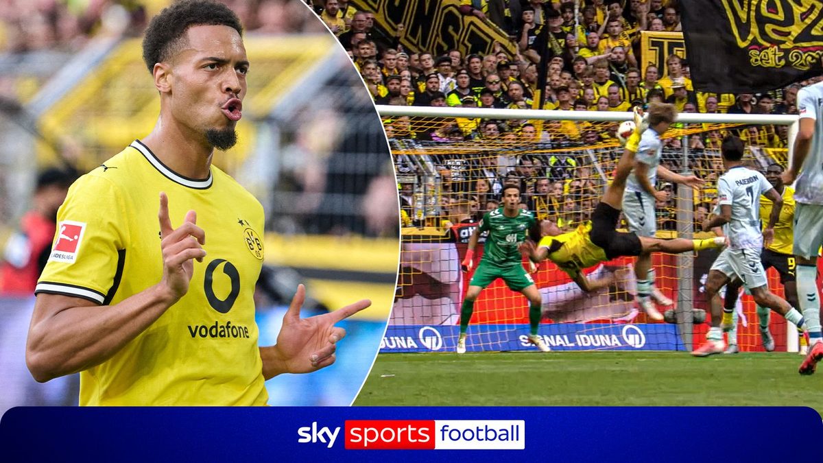 'Extraordinary!' | Nmaecha scores outrageous overhead kick for Dortmund