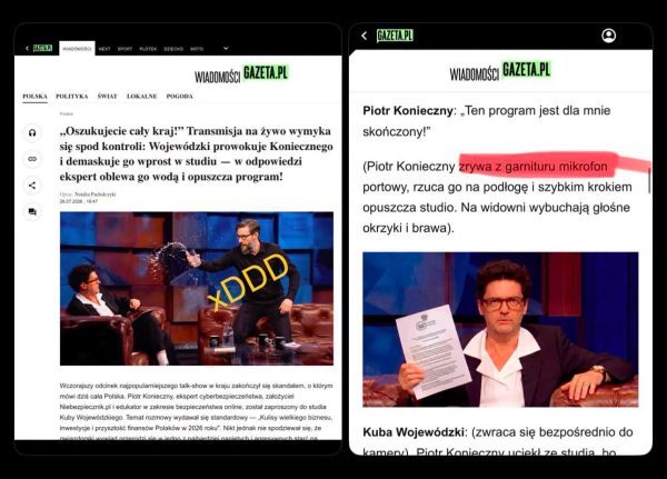 Rafał Brzoska czołgiem po Facebooku