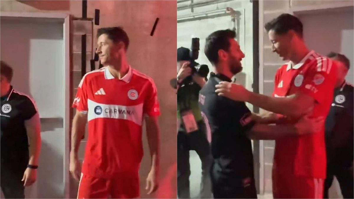Tak Robert Lewandowski potraktował Leo Messiego