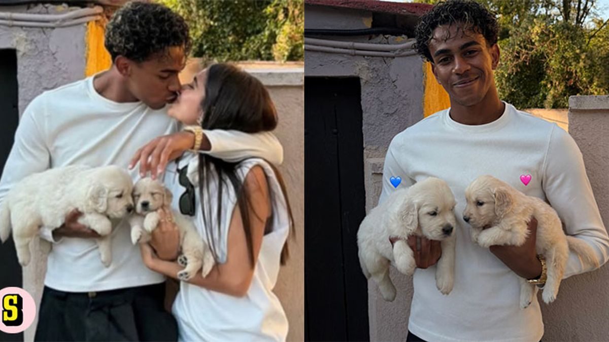 Yamals nya familjemedlemmar – två hundvalpar