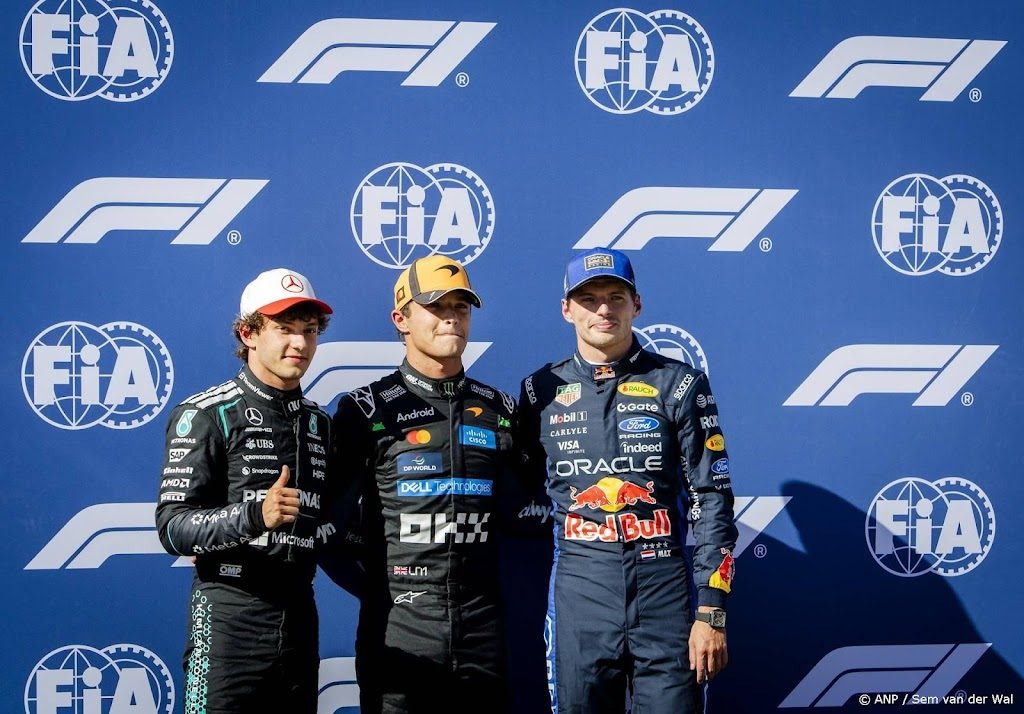 Norris op poleposition in Madrid, Verstappen op derde plek