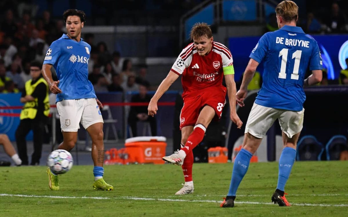 Champions League, il Napoli cade in casa contro l’Arsenal. Finisce 0-1, decide Ødegaard