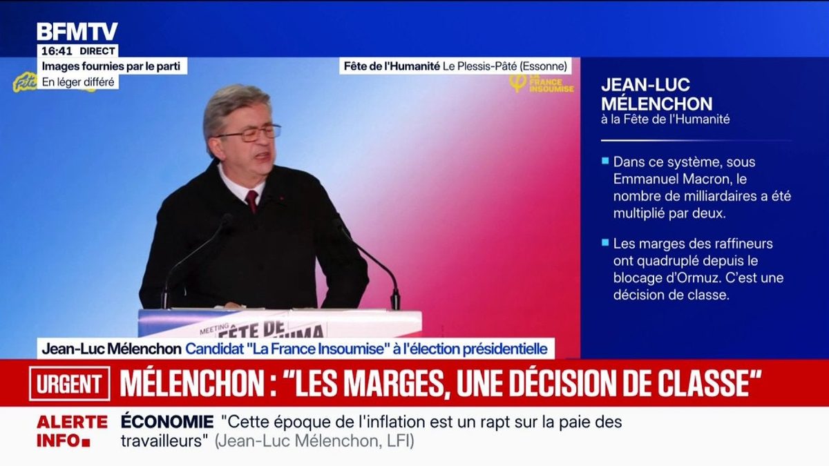 Présidentielle: "Le changement climatique est irréversible. Ceux qui nous dirigent ne font rien", assène Jean-Luc Mélen…