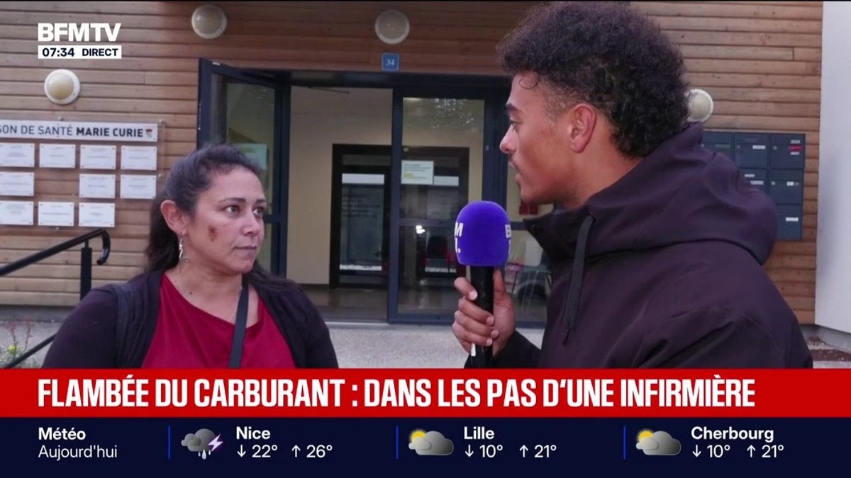 Flambée des prix du carburant: "C'est difficile de faire le plein complet", décrit une infirmière libérale
