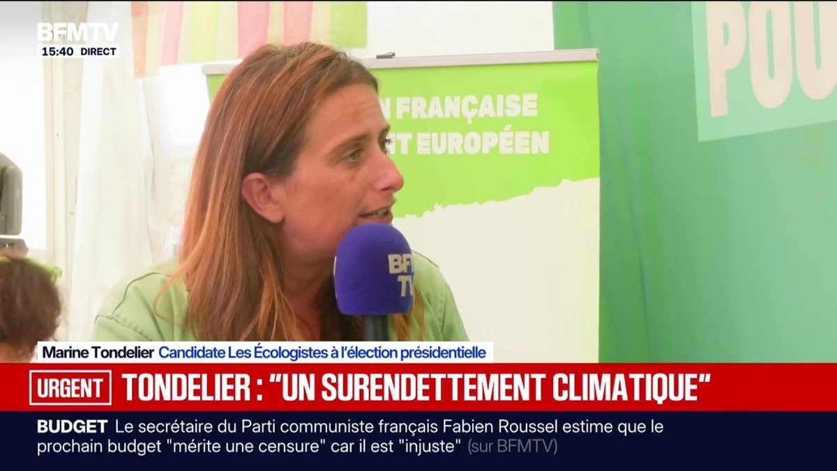 "Personne ne gagnera seul", rappelle Marine Tondelier, candidate Les Écologistes à l'élection présidentielle