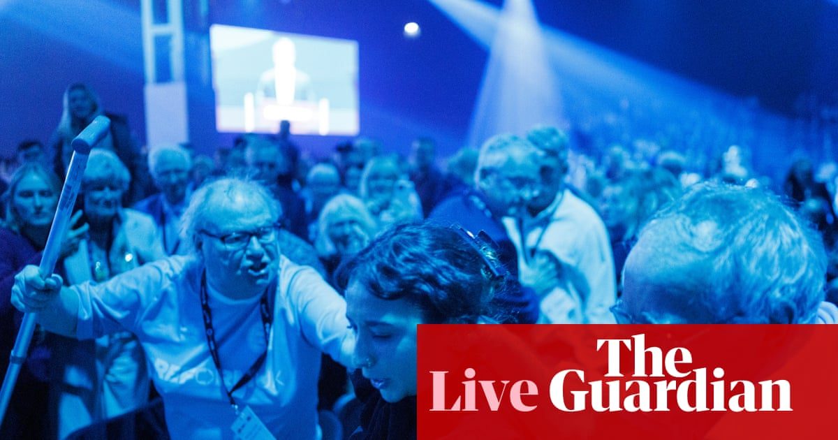Protester attacked at Reform conference considering coming forward after police appeal – UK politics live