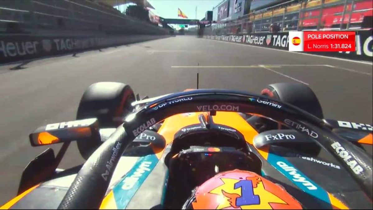 GP Spagna on-board con Norris: il giro della pole