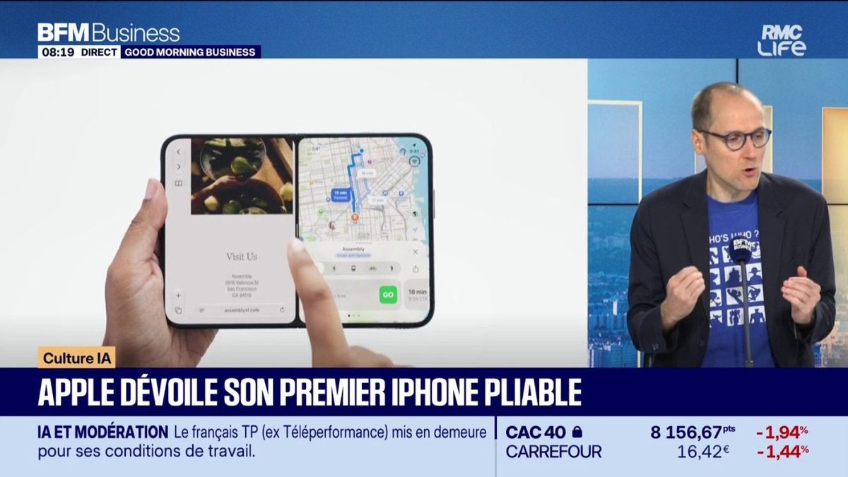 Apple dévoile son premier IPhone pliable