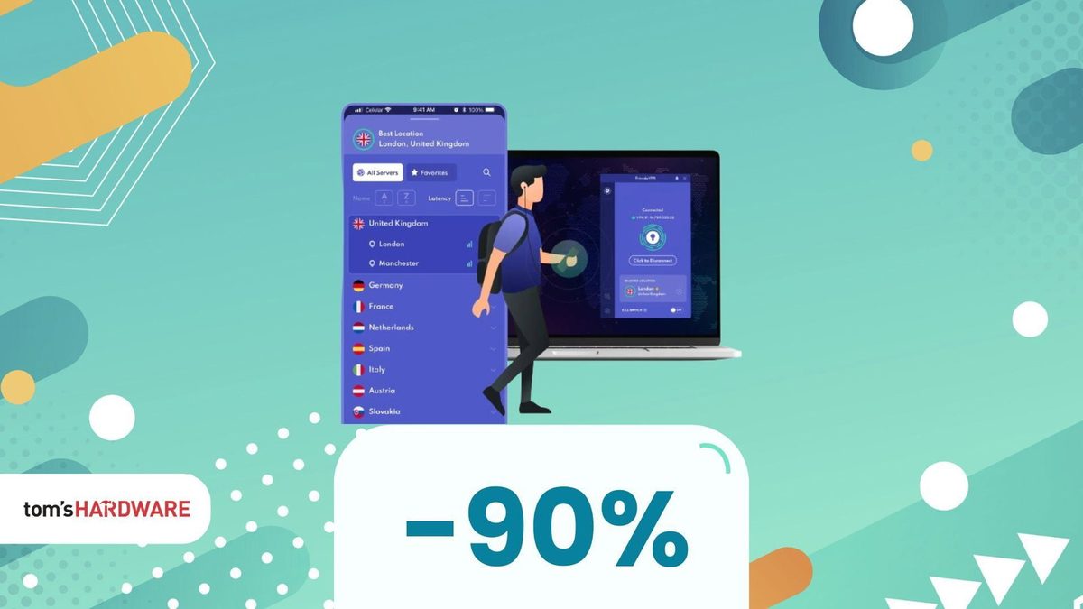 PrivadoVPN a prezzo stracciato: dati illimitati a 1,11€/mese e 3 mesi in regalo