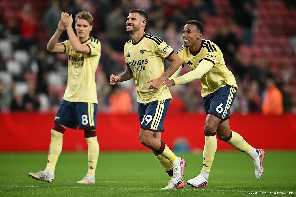 Arsenal zet perfecte seizoensstart voort met winst op Sunderland