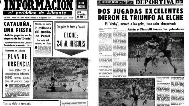 49 años de un derbi inolvidable: el Elche-Hércules que reunió a 22.000 personas en Primera