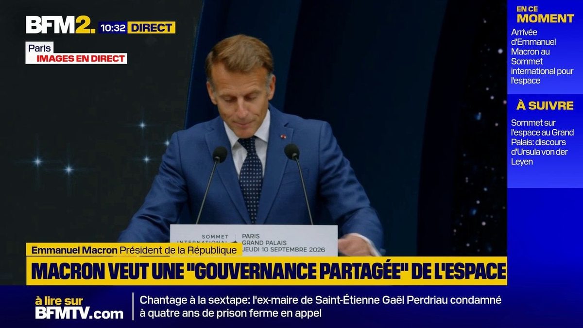 Espace : l'Europe doit développer ses propres "vols habités", affirme Emmanuel Macron