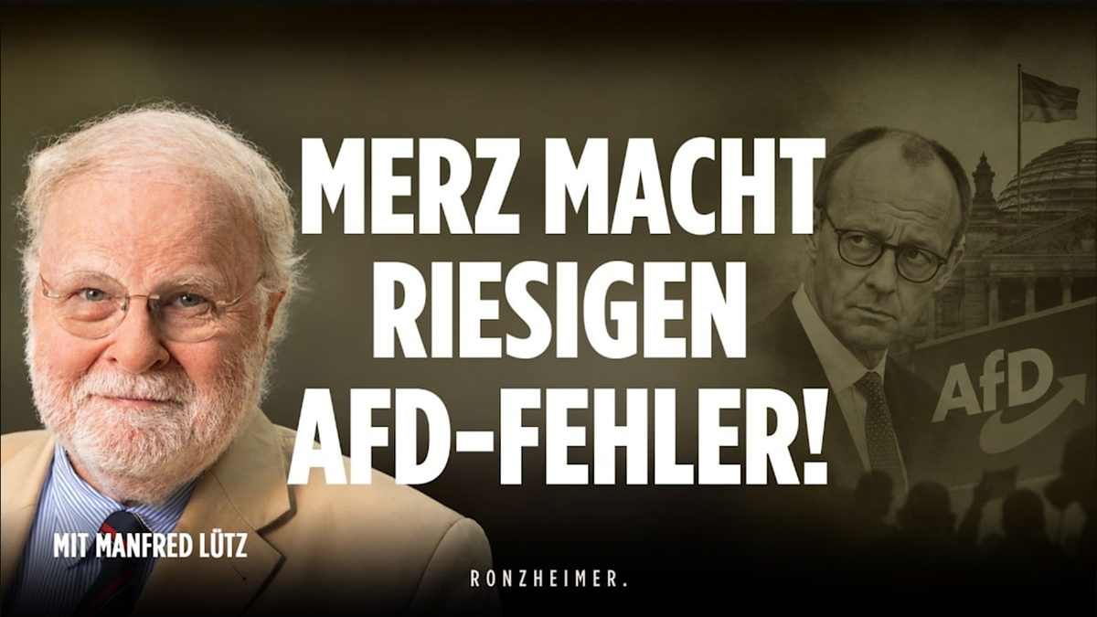 RONZHEIMER - So scheitert Deutschland an der AfD. Mit Manfred Lütz
