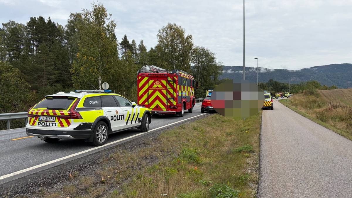 Trafikkulykke i Bø - flere personer alvorlig skadd