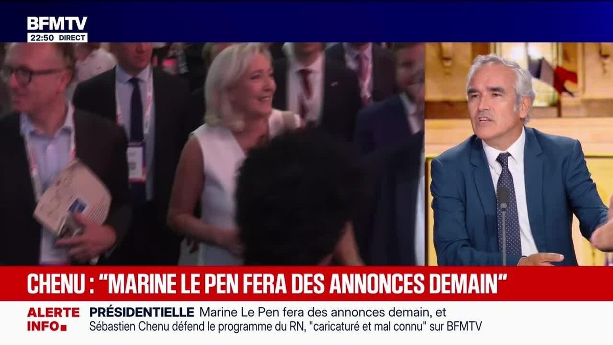 Chenu : "Marine Le Pen fera des annonces demain" - 12/09