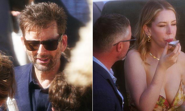 Emily Atack's star-studded wedding guestlist sees her Rivals co-stars David Tennant and Alex Hassell arrive in style wh…