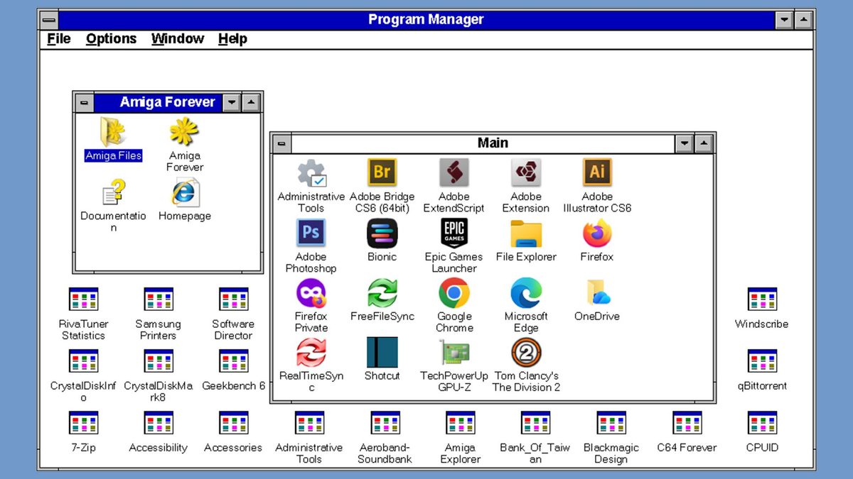 Developer uses Claude to vibe code a Windows 3.1 shell in an hour — reanimated 12MB retro launcher runs on both Windows…