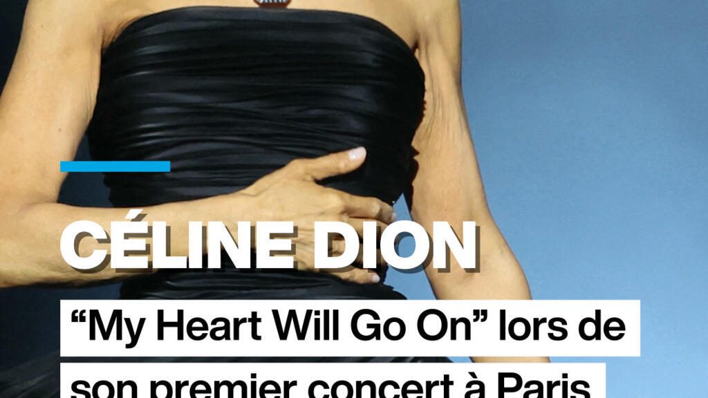 Céline Dion interprète "My Heart Will Go On" lors de son premier concert à Paris