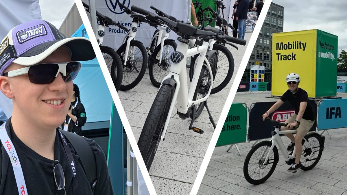 I rode Volkswagen's ‘world’s safest e-bike’ at IFA 2026 — I love the glasses and radar, but the helmet looks a bit sill…