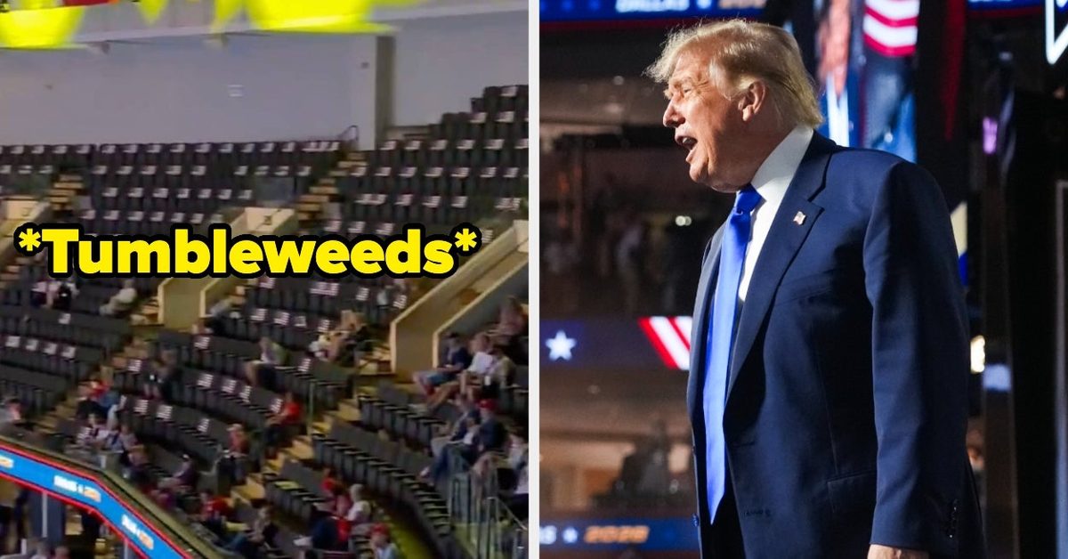 People Are Pointing Out One Very Awkward Detail From Trump's "Big" Midterm Convention