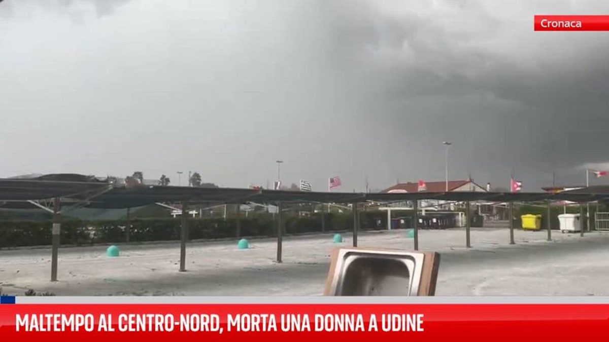 Maltempo al centro-nord, morta una donna a Udine