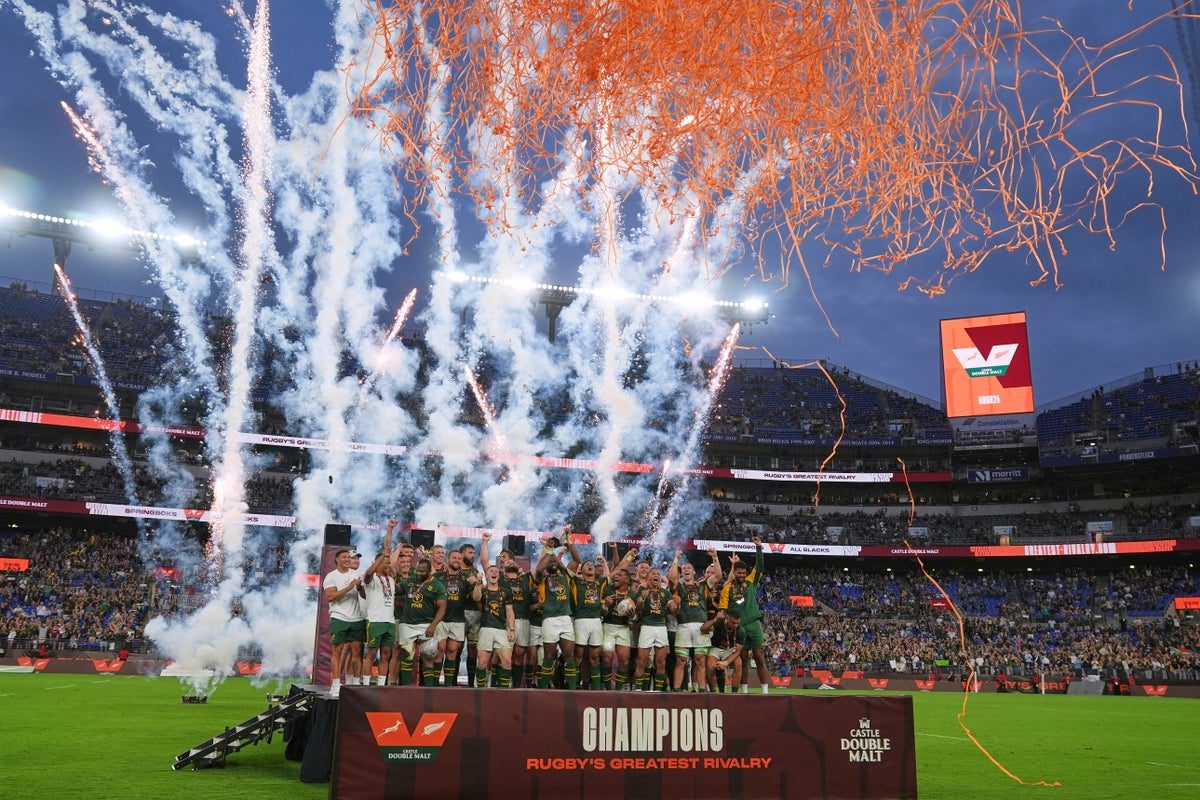 South Africa v New Zealand LIVE: Latest updates as Springboks and All Blacks battle in Baltimore