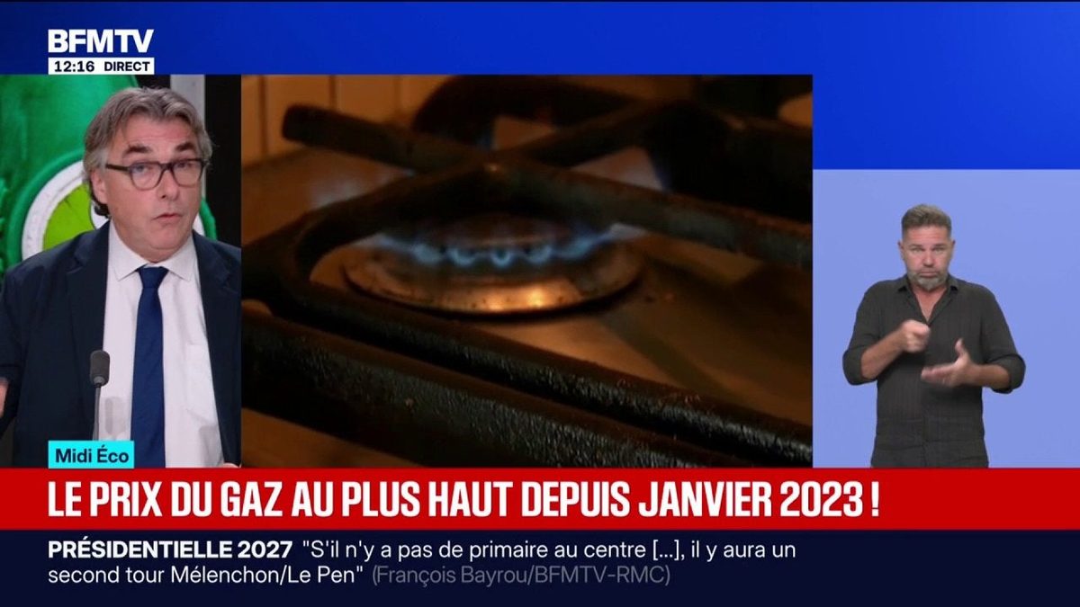 Le prix du gaz au plus haut depuis janvier 2023