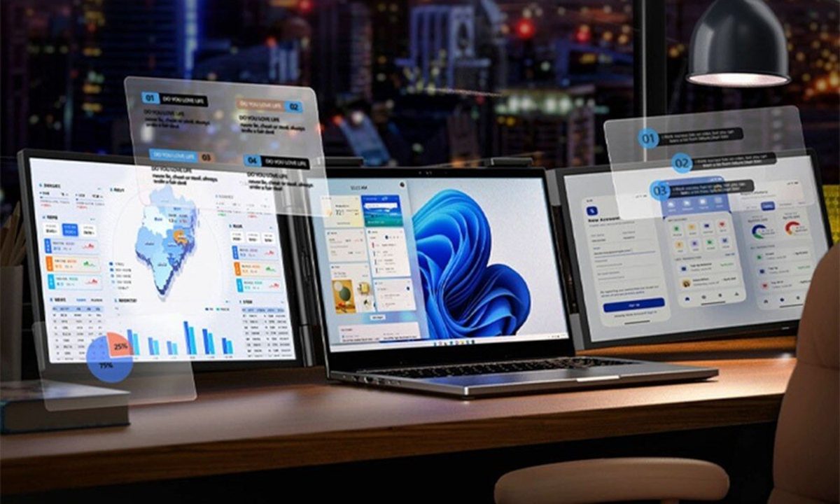 Za mało miejsca na dodatkowy monitor? Otwórz swojego laptopa na więcej