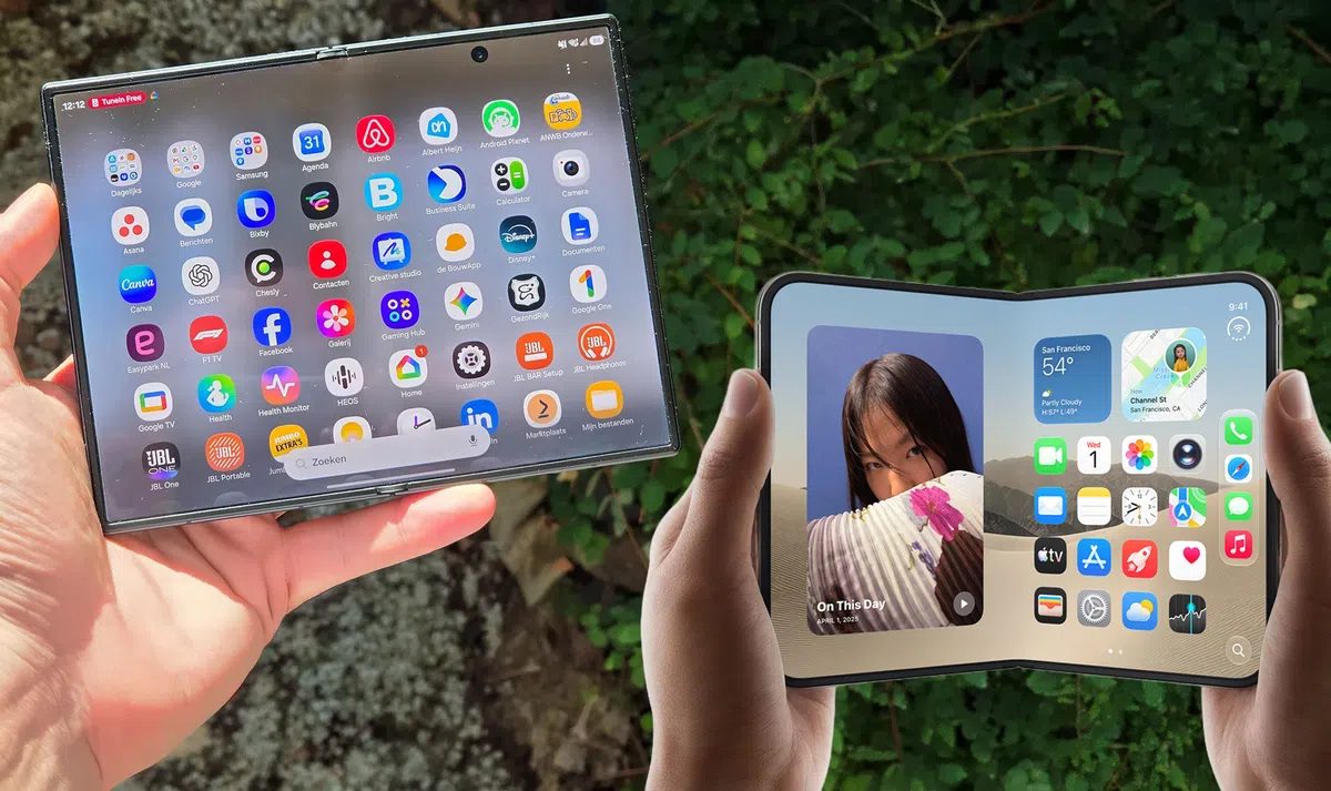 iPhone Duo versus Samsung Galaxy Z Fold 8 - meer overeenkomsten dan je denkt