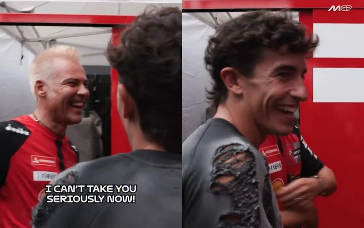 Marquez, il capotecnico Rigamonti si fa i capelli biondi: la reazione di Marc. VIDEO
