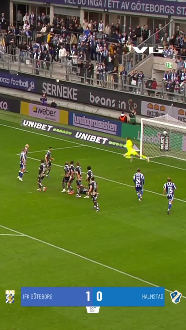 1-0: Larsson, IFK Göteborg