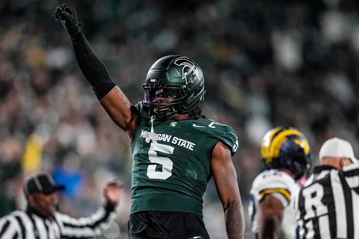 Jordan Hall injury update: Michigan State football LB out vs EMU