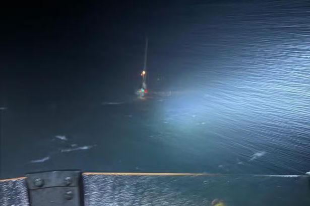 Seven-hour RNLI sea drama as six people rescued from yacht in gale-force winds